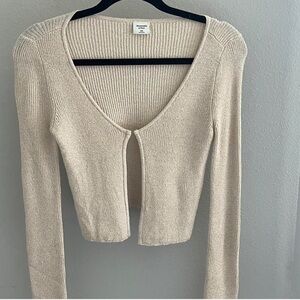 Abercrombie & Fitch champagne colored cardigan, worn once!